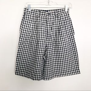 Vintage Gap high waist check Buffalo plaid shorts